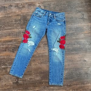 Embroidered Levi’s 501 Jeans
